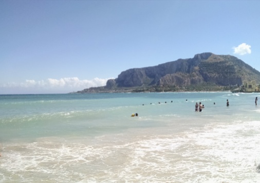 Mondello - Beach area in Palermo, Sicily.